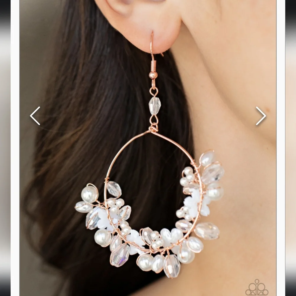 COPY - Floating Gardens Copper Earrings Fabulous Vintage 👌 #2 - Picture 1 of 2